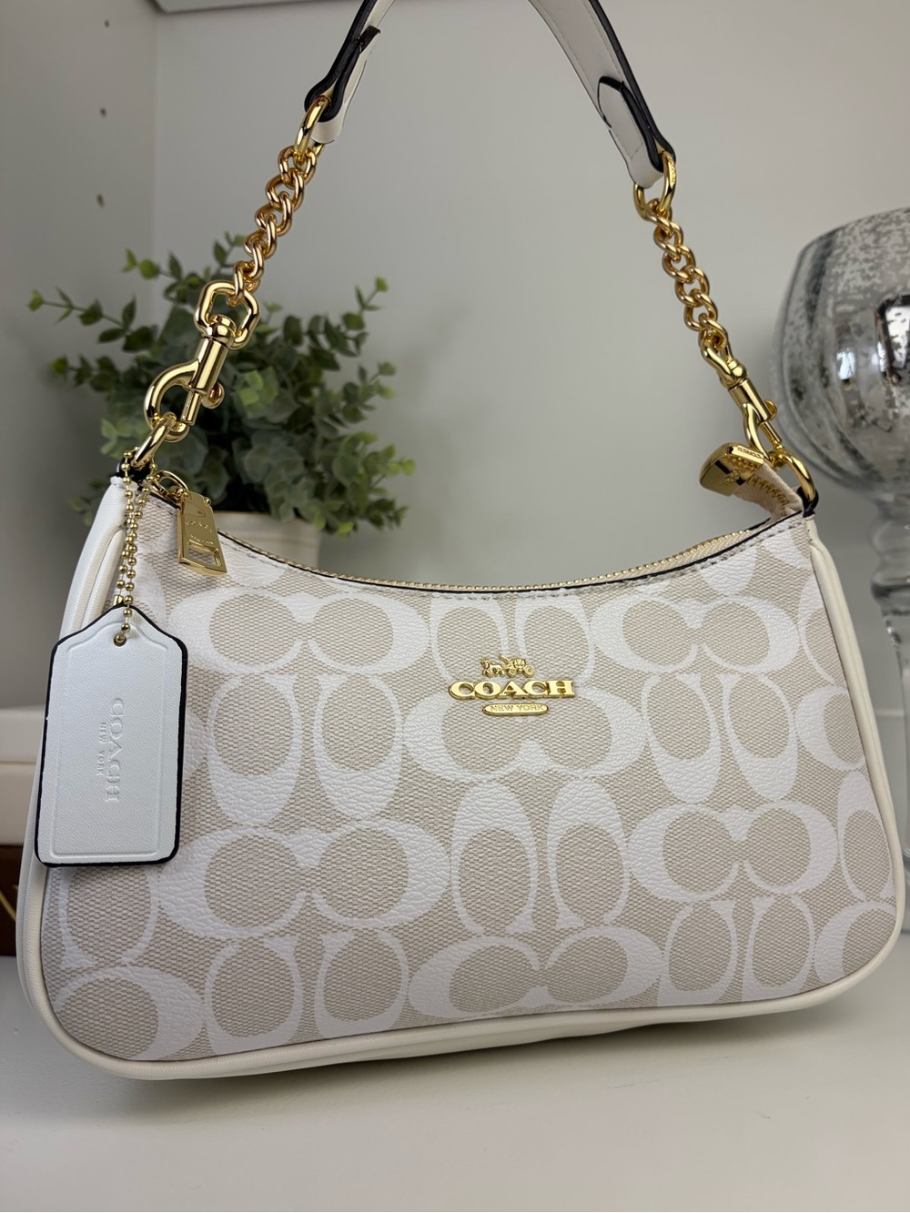 Coach Teri Shoulder Bag White